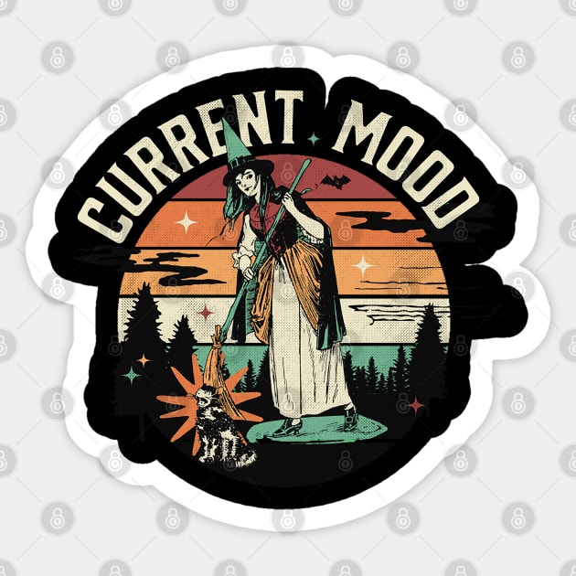 Current Mood Halloween Sticker by Abderrahmaneelh